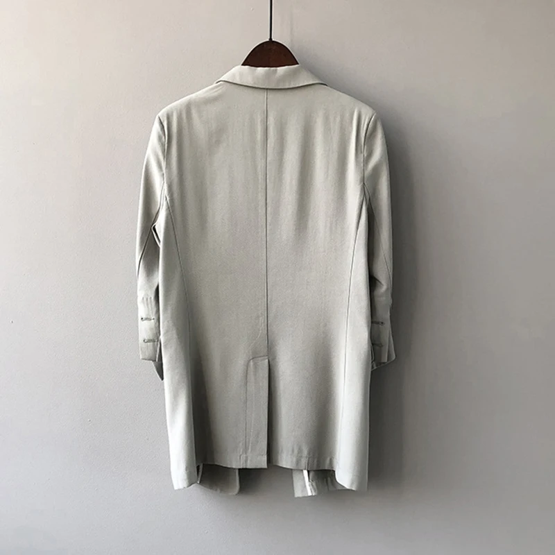 

SISPELL Elegant Blazer Coat For Female Lapel Collar Long Sleeve Loose Patchwork Buttons Women's Blazer Fashion Spring Tide 2021