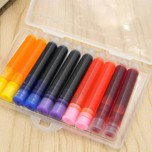 Чернила для перьевой ручки, диаметр 3,4 мм, синий или цветной, 10 шт.