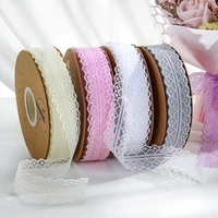 30mm 2550yards lace ribbon hollow lace ribbon for rose flowers lace trimming gift box wrapping chrismas crafts packing diy