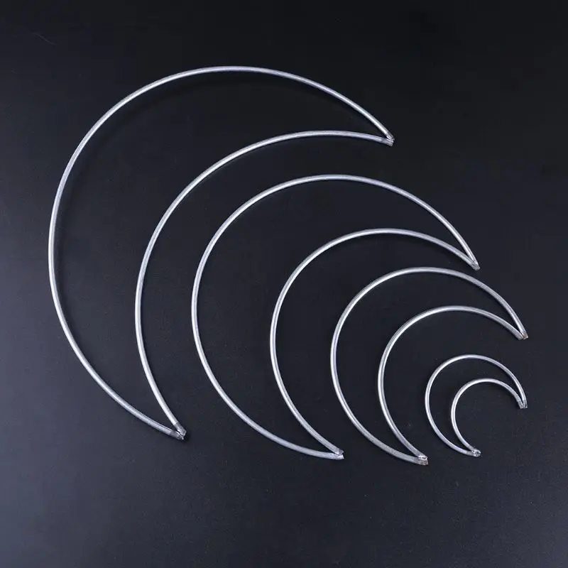 Металлический Ловец снов луна обруч для рукоделия аксессуары макраме|Ловцы и