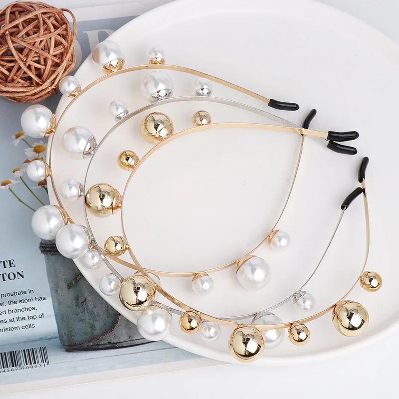 

Hair Accessories Hair Band Crystal Womens Pearl Headband Hairband Hoop Fashion