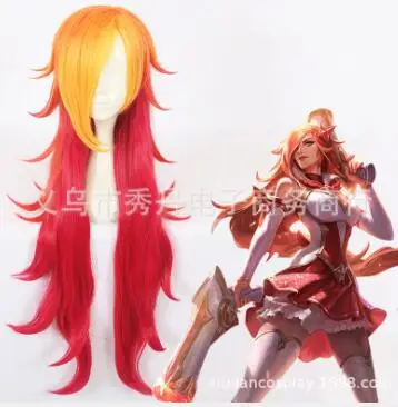 

LOL Miss Fortune Wig Star Guardian Cosplay Costume Hair Wigs Costumes Prop+ Wig Cap