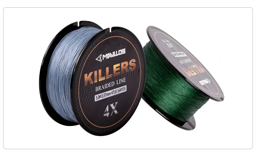 Mavllos Killer, 4 нити, плетеная леска с очень низкой памятью, 150 м/164YDS, очень сильная плетеная леска с мультифиламентом для морской воды