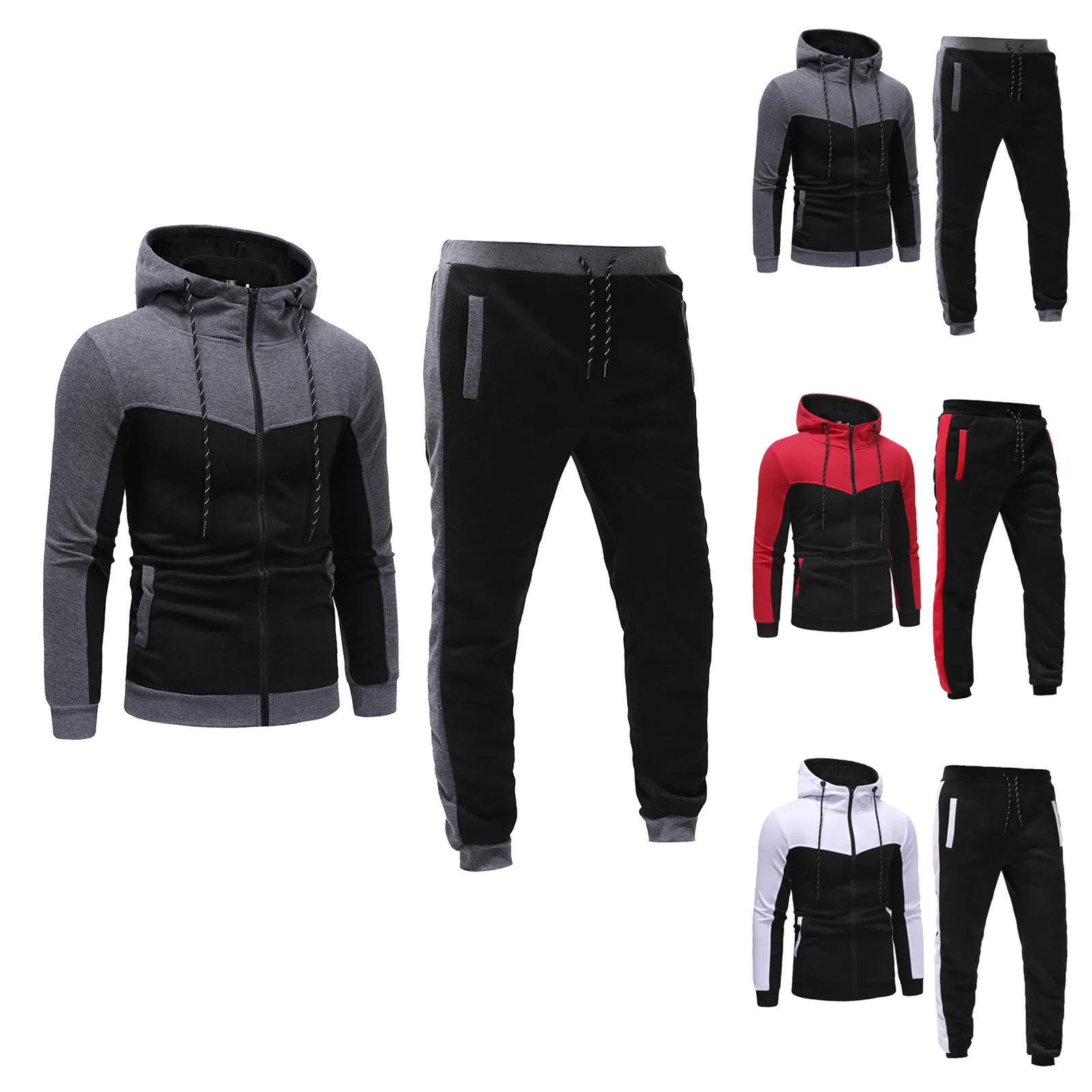 Модный мужской осенний Повседневный лоскутный Кардиган с длинным рукавом на