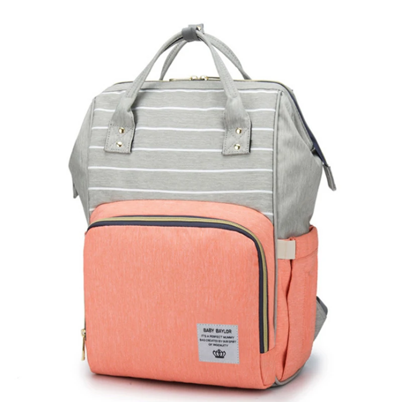 

2021Mummy Maternity Nappy Backpack Bag Large Capacity Mom Baby Multifunction Outdoor Travel Diaper Bags For Baby Care