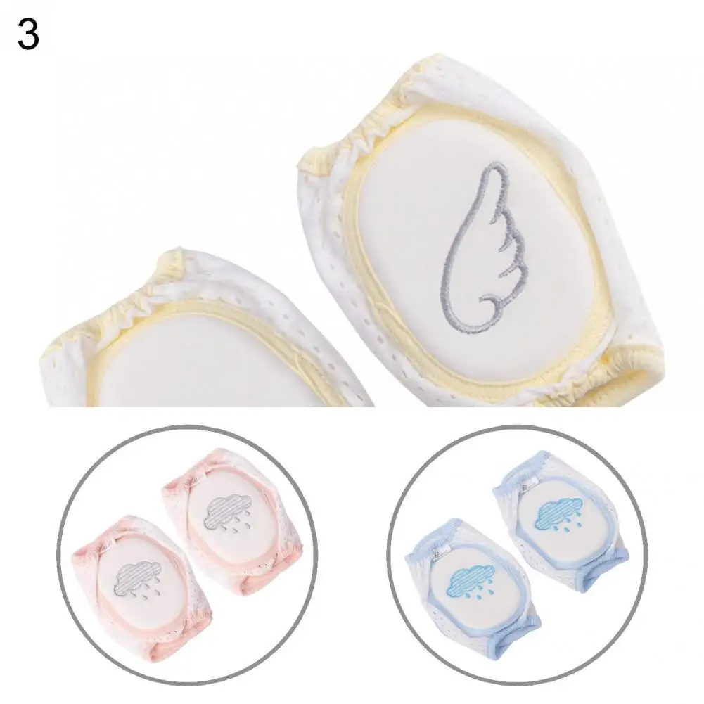 

Cartoon 2Pcs Stylish Infant Knee Pads Protector Unisex Children Elbow Pads Good Elasticity for Summer