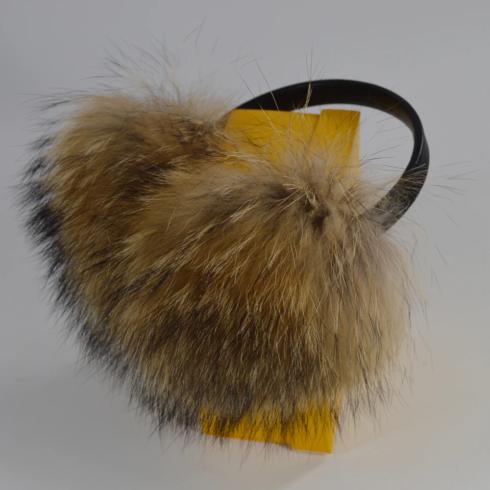 2020 брендовые Модные женские пушистые наушники из натурального Лисьего меха