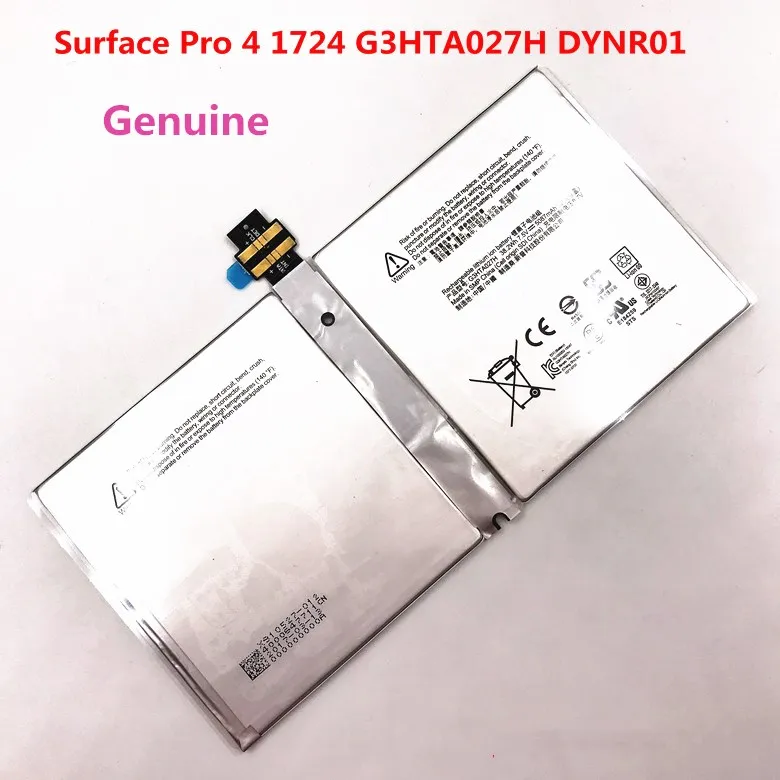 7XINbox подлинный DYNR01 G3HTA027H P21GU9 для MICROSOFT Surface Pro 4 1724 7 5 V 38.2WH|Перезаряжаемые батареи| |