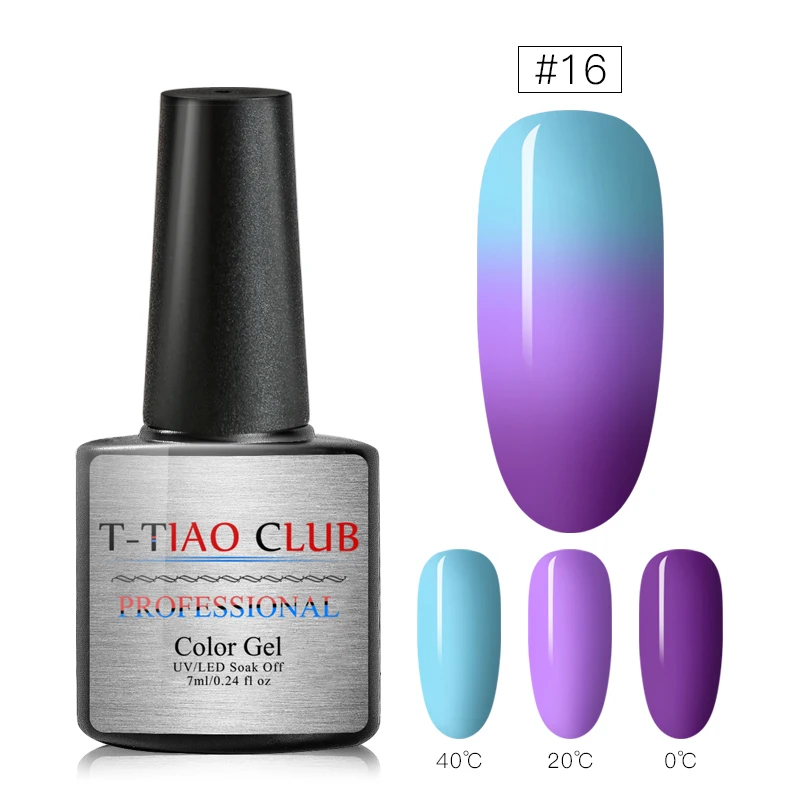 TH584 Термальный ультра-тонкий блеск 3 Цвета Гель-лак для ногтей замочить от УФ-гель цвет-chaging температура гель для изменения цвета гель для дизайна ногтей - Цвет: TH584
