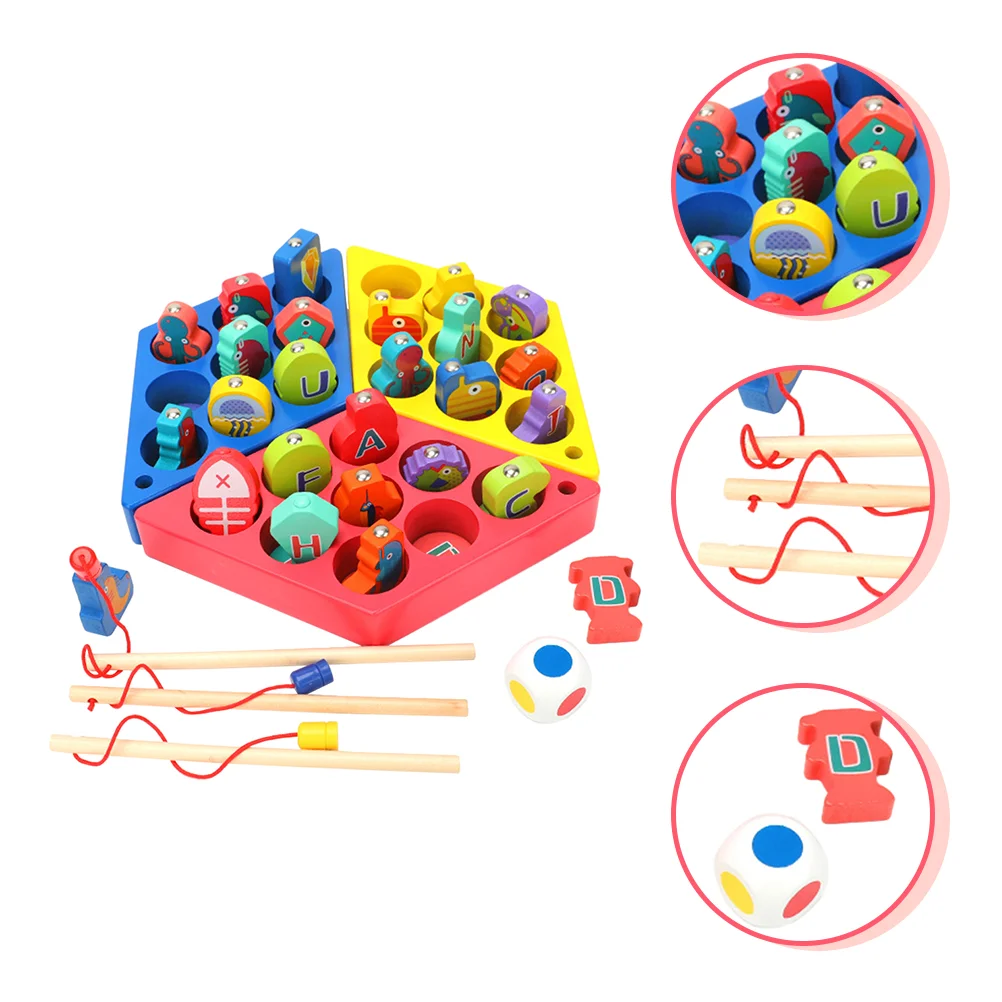 

1 set of Magnetic Fishing Game Motor Skill Training Alphabet Cognitive