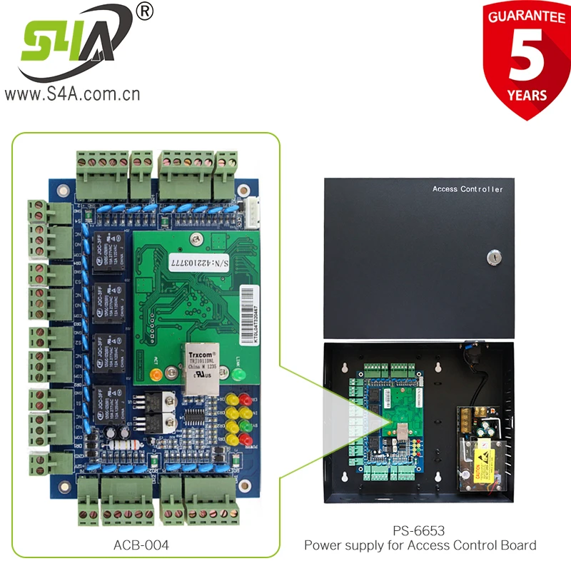 Система контроля доступа на 4 двери S4A TCP/IP Wiegand управление входом|Наборы для