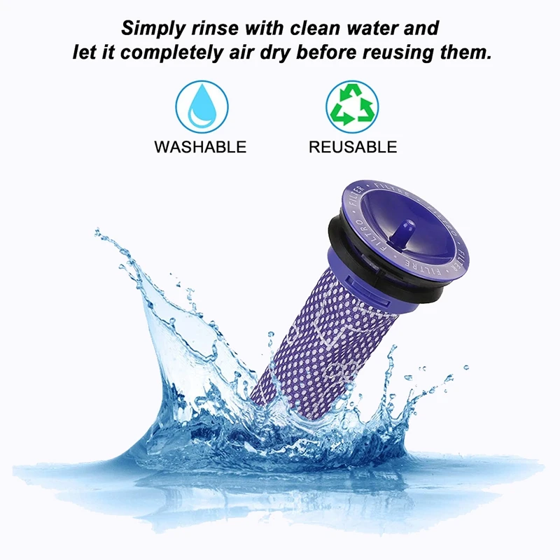 

Vacuum Cleaner Replacement Filter Is for Dyson V7 V8 Post Motor Filter and Pre HEPA Filters Replacement Filter Set
