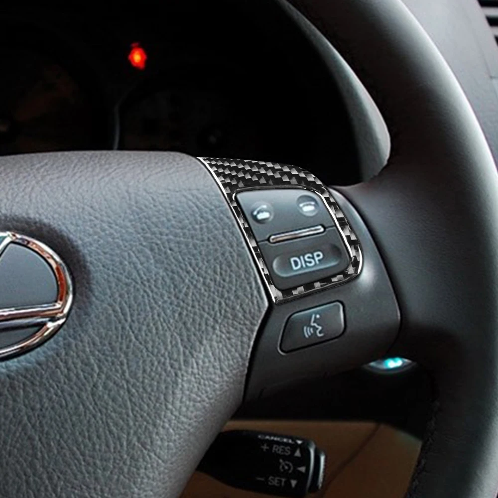 

Для Lexus GS 2006-2011 LHD RHD украшение рулевого колеса автомобиля декоративные наклейки из натурального углеродного волокна Стайлинг