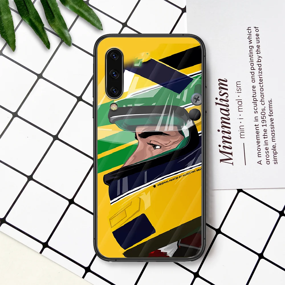 

Ayrton Senna F1 Phone Case For Samsung Galaxy A 3 5 7 8 10 20 20E 21S 30 30S 40 50 51 70 71 black Prime Fashion Back 3D Coque