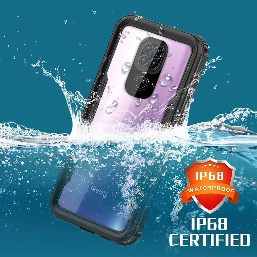 Водонепроницаемый Чехол IP68 для Xiaomi Redmi Note 9 чехол дайвинга новинка 2020 2 м подводный