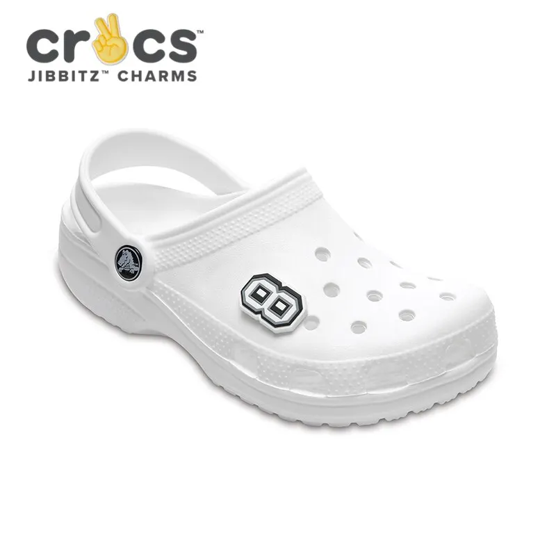 CROCS Jibbitz B&W Number 8|Украшения для обуви| |