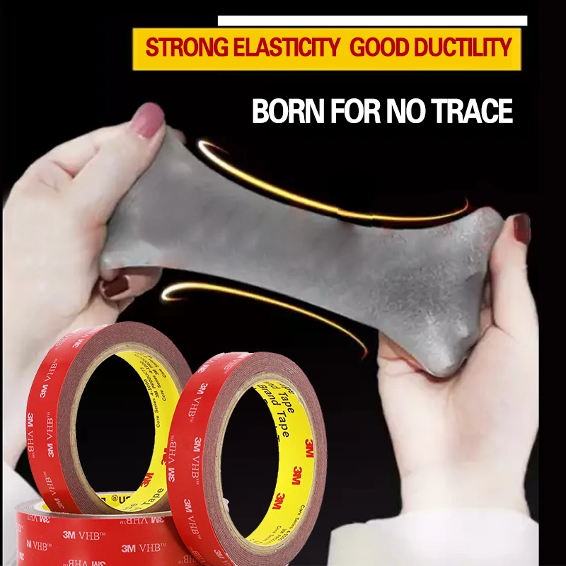 

3M VHB Acrylic adhesive double-sided tape strong adhese pad waterproof high-quality reuse home car office decor bathromm