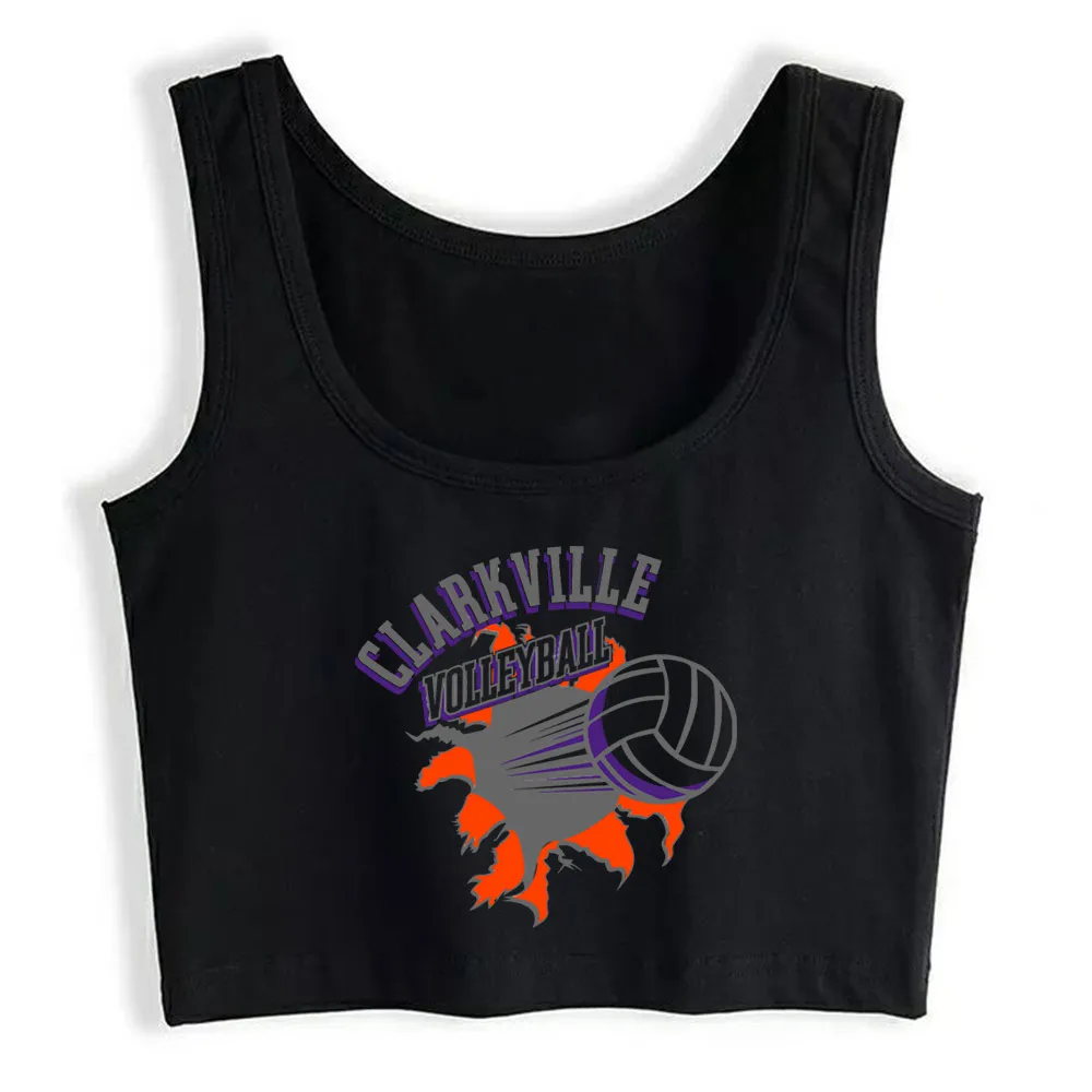 

Crop Top Women Clarkville Volleyball Harajuku Tank Top Women Print Women Clothes