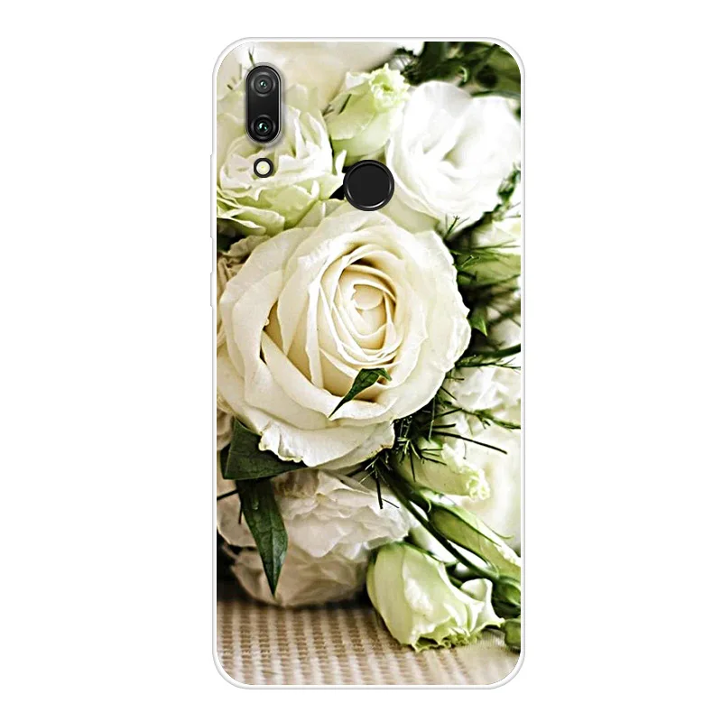 Арбузно-красный Для huawei Y7 чехол Y7 Prime силиконовый чехол мягкий чехол для телефона для huawei Y7 y-7 Y7Prime Y7 Prime чехол Funda - Цвет: Арбузно-красный
