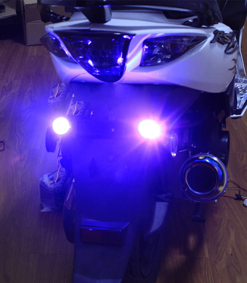 2 шт. Led орлиный глаз мигающий светильник Водонепроницаемый Автомобиль Мотоцикл