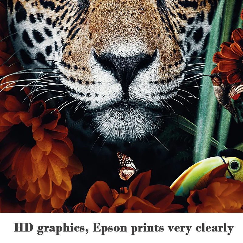 Холст абстрактная живопись цветок лося Тигр Слон плакат со львом и принты