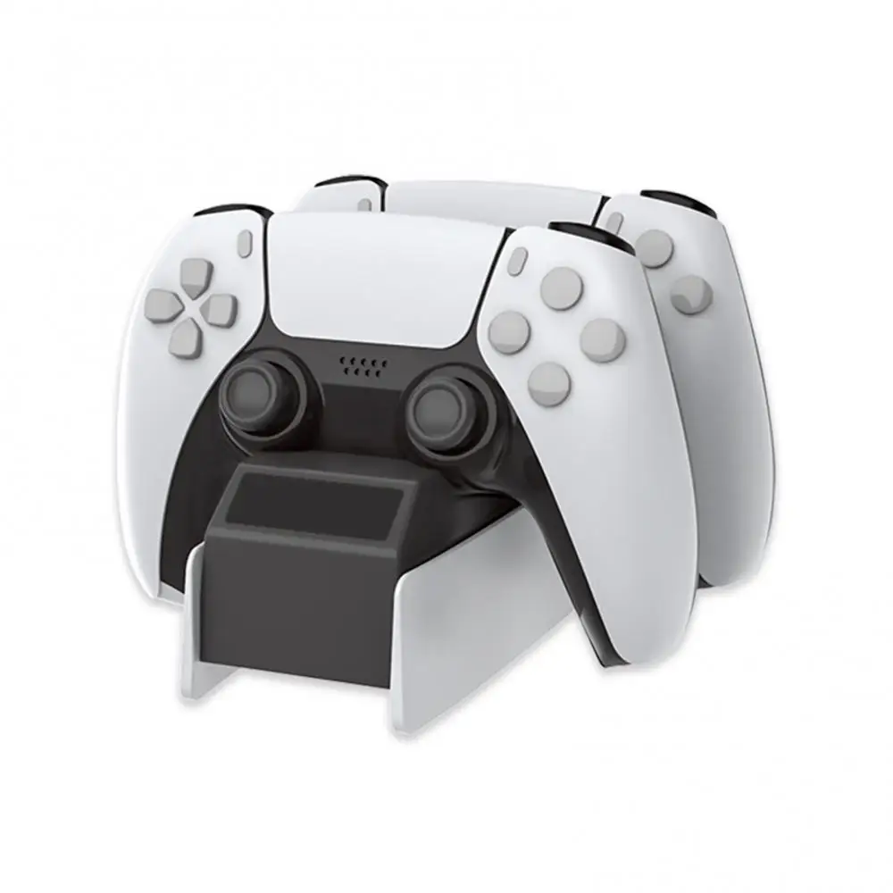 

2 Docks Dual Charging Dock Stand Station Joystick Controller Charger Adapter for PS5 Gamepad Accessory