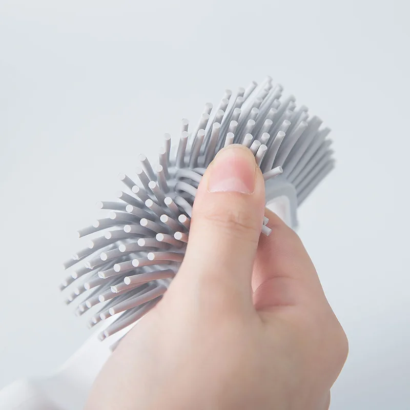 ONEUP TPR Двухсторонняя щетка для унитаза резиновая насадка уборки Бытовая пола