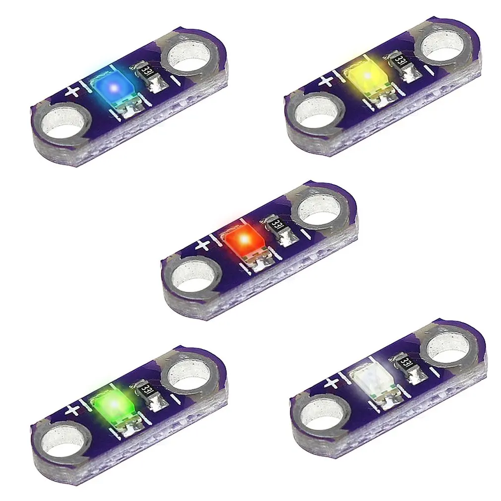 

5pcs Compact LED Light Development Board LED Module Portable Mini Clothing Projects Durable Lamp Panel Module