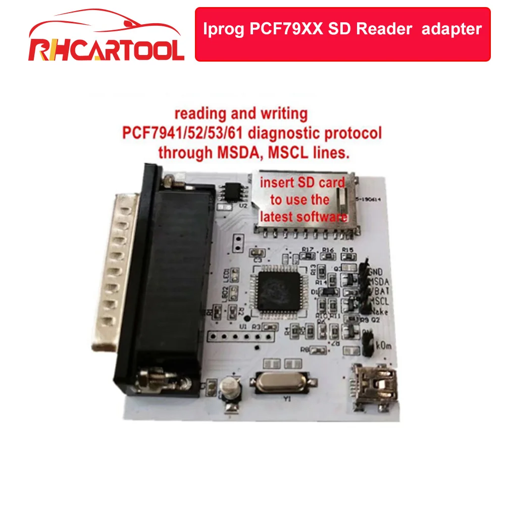 Автомобильные аксессуары Obd2 диагностический инструмент IPROG PCF79XX адаптер SD карта