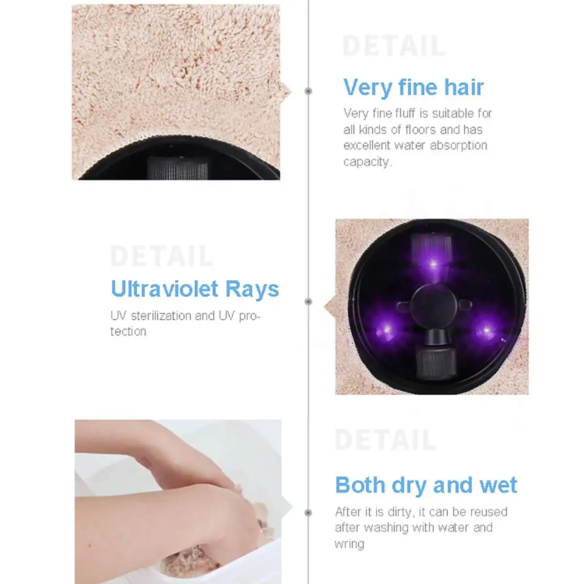 

Automatic Robot Vacuum Cleaner Intelligent Mopping Machine UV Mopping Machine For Wetland & Carpet & Household