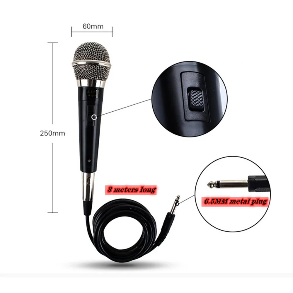 Новый проводной микрофон динамическая катушка ТВ компьютер запись голоса