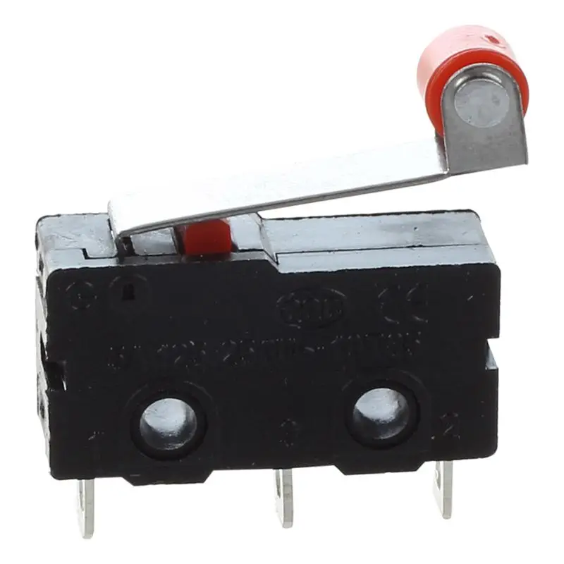 AC 250V 5A SPDT 1NO 1NC Мгновенный роликовый рычаг с петлей микро переключатели 3 контакта