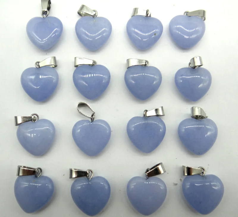 Подвеска в виде сердца из натурального бирюзового опала Тигрового Глаза для