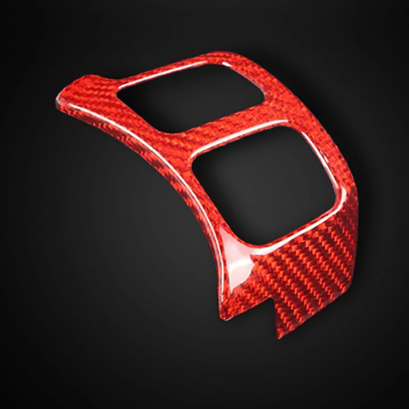 

Red Carbon Fiber Sticker Trim Car Steering Wheel Button Frame Decor Cover for LEXUS NX IS RC Accessories