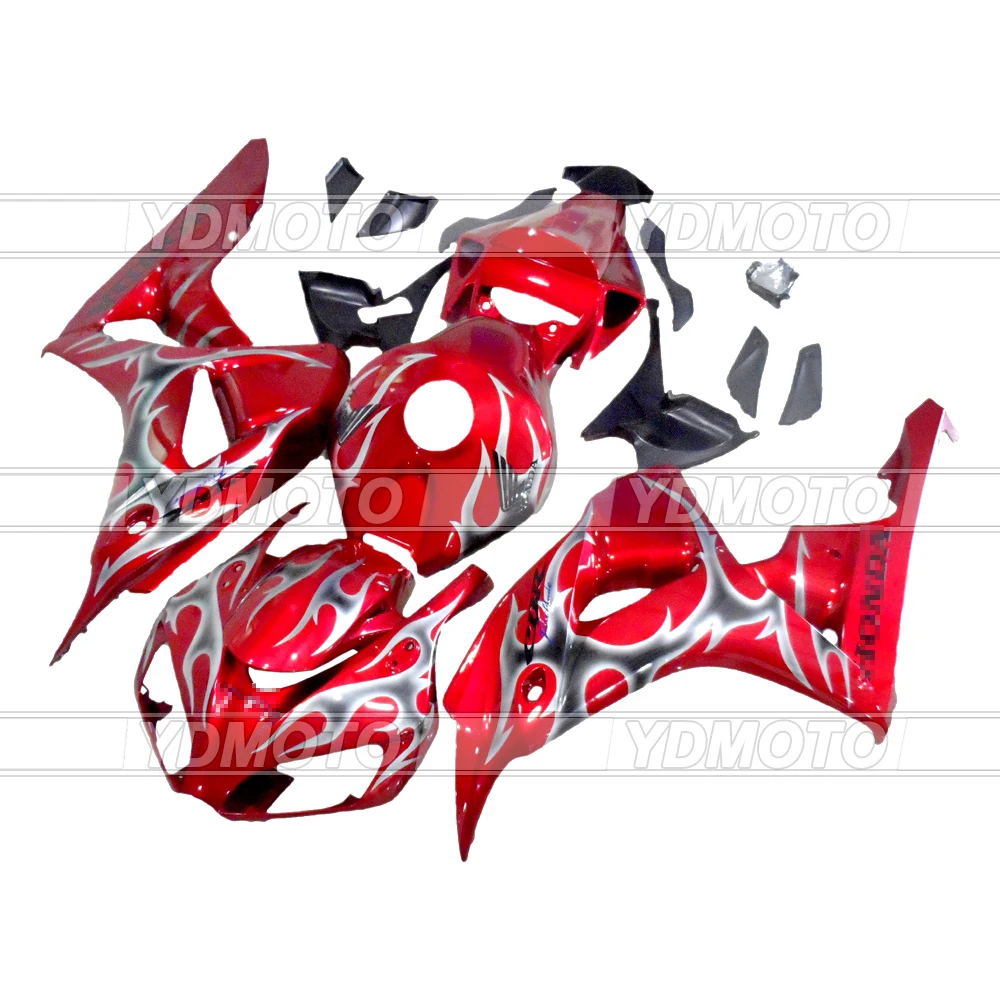 

New Injection Mold ABS Fairings Motorcycle Fairing Kit For Honda CBR1000 RR 2006 2007 CBR1000RR 06 07 Red and Silver