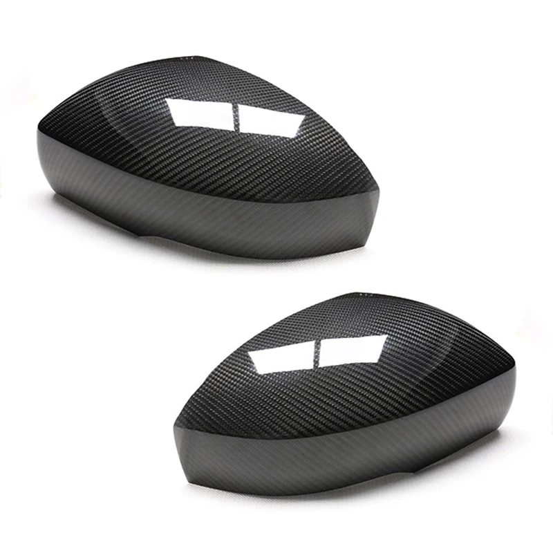 

1Pair Car Carbon Fiber Style Side Rearview Mirror Cover Trim Cap Fit for Land Rover Range Rover Sport Discovery 4