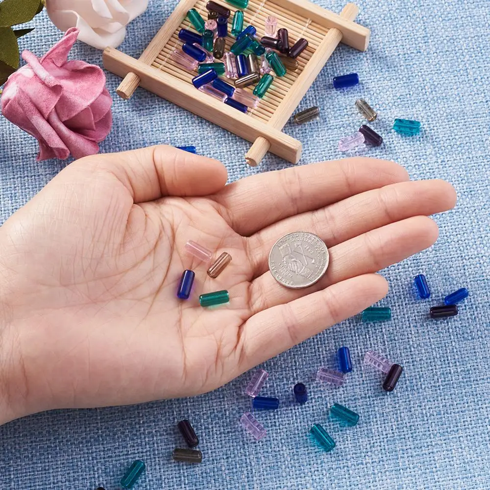 100 шт прозрачные стеклянные бусины для изготовления ювелирных изделий своими