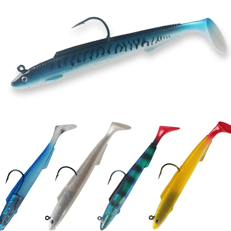 New arrival 15cm/30g eel soft lure fishing lure T-tail shad for bass fishing and culter long shot
