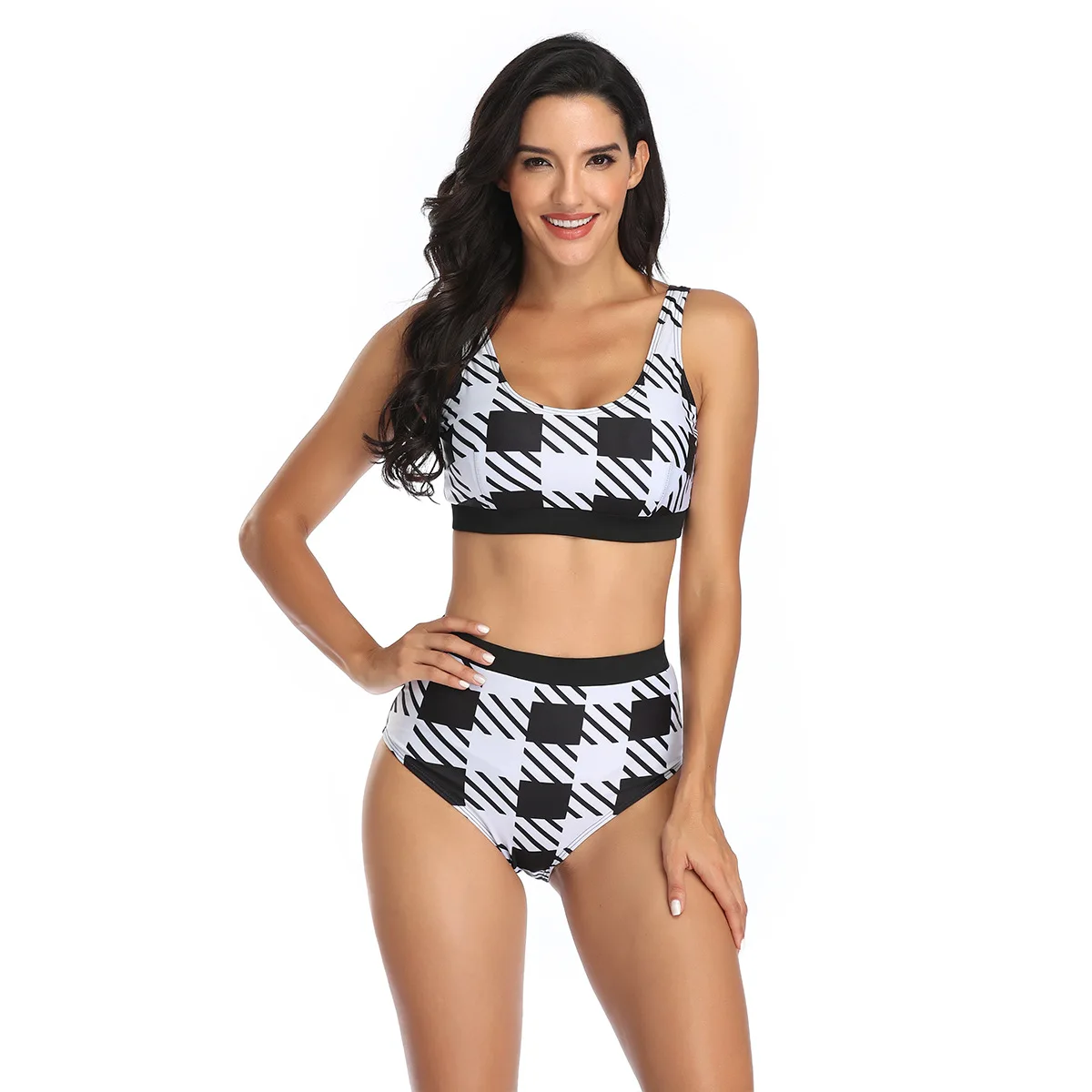 

Push Up Bikinis Swimsuits High Waist Biquini Brazilian Swimwear Women Sexy Cow Print Bathers Bathing Suits 2021 Beachwear