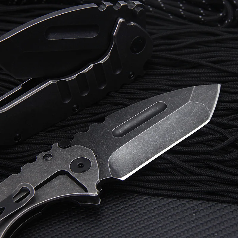 GS303 Folding Knife Stainless Steel Stone Handle Cold finish Blade Camping Hunt Kitchen Outdoor Survival EDC Tools | Инструменты