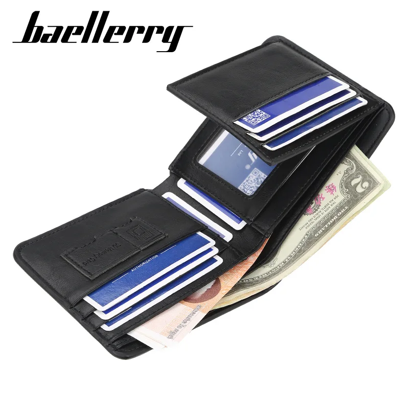 Бумажник Baellerry из искусственной кожи для мужчин модные короткие кошельки без