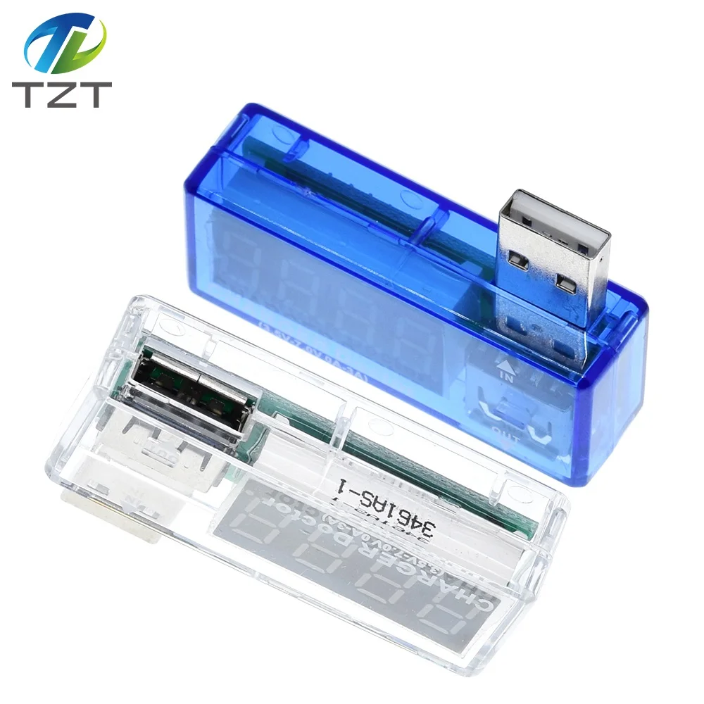 Цифровой USB-тестер напряжения измеритель и силы тока для мобильного телефона с