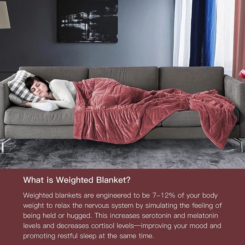Утяжеленное одеяло 6 8 кг полноразмерное хлопковое покрывало королевского