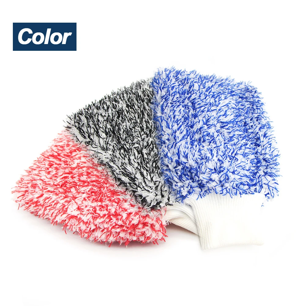 Перчатка для мытья машины ультра мягкая варежка автомобиля легко сушить высокая