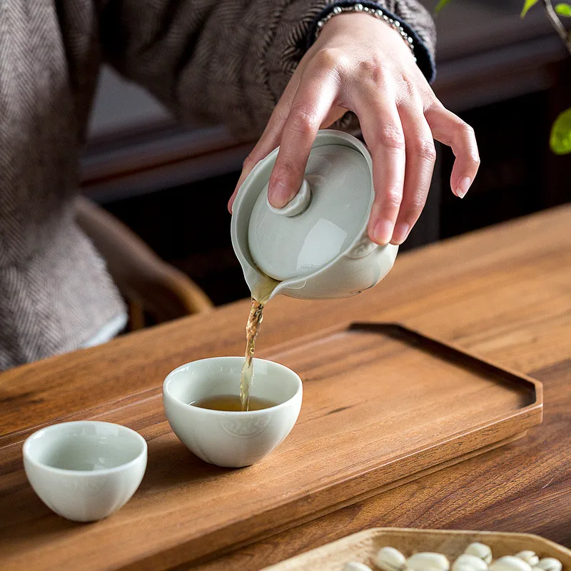 Японская керамическая чайная чашка включая 1 горшок + 2 чашки высокое качество