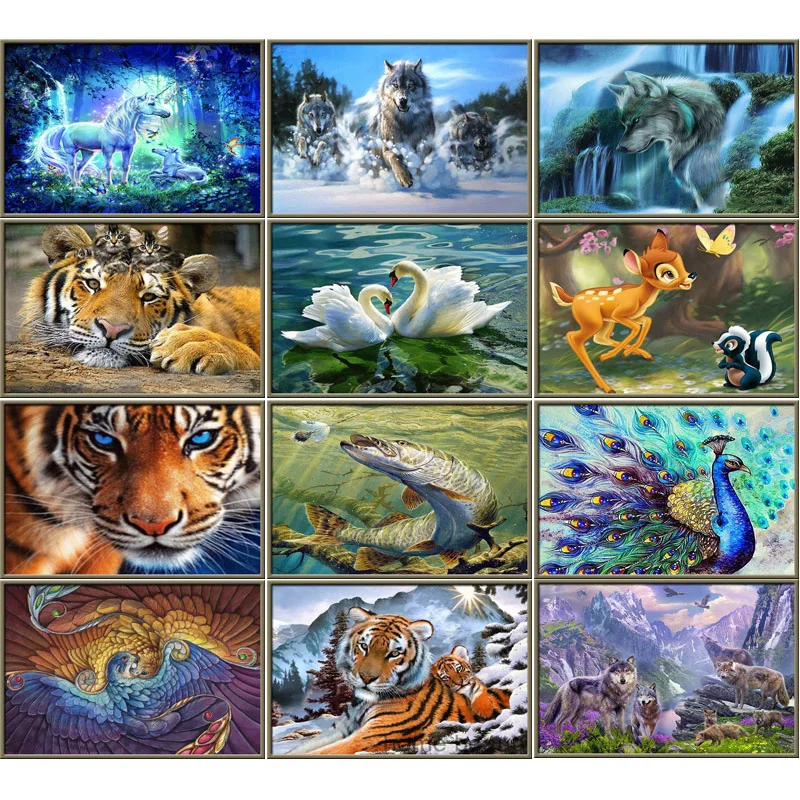 Алмазная 5D картина сделай сам с полным напылением волка алмазная вышивка мозаика