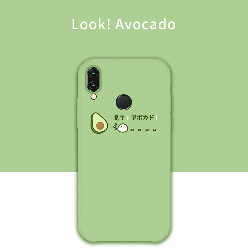 Look Avocado Силиконовый чехол ASINA с милыми цветами для huawei P20 P30 Lite Pro, прозрачный чехол с фруктами для huawei Honor 8X10 mate 20 Pro Fundas - Цвет: Look Avocado