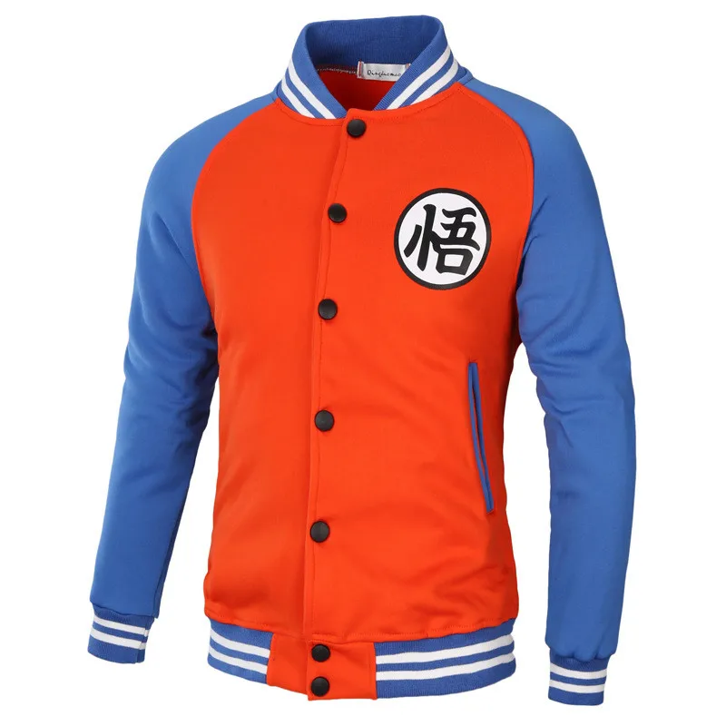 Sudadera con capucha de Anime para hombre, ropa de calle de manga larga, Son Goku, 4 colores