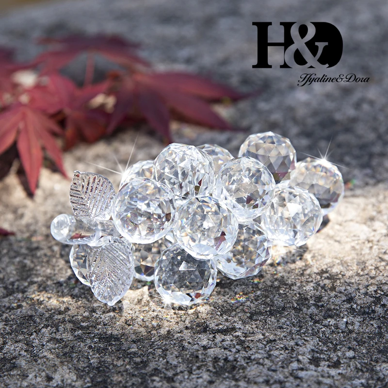 Прозрачная фигурка винограда H &amp D искусство стекло поделки коллекционные