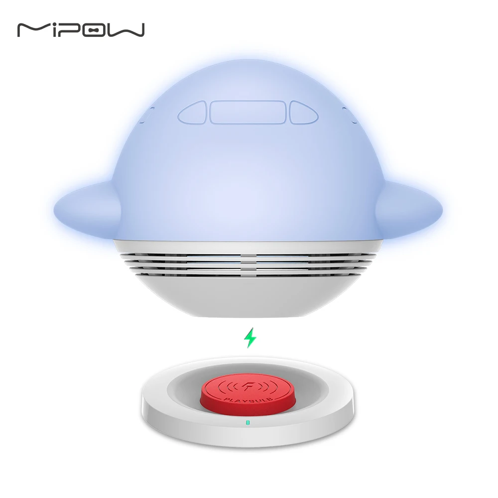 Mipow ночник с bluetooth динамиком беспроводная Настольная лампа зарядкой для спальни
